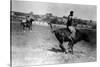 Calgary, Canada - Bullriding at the Stampede-Lantern Press-Stretched Canvas