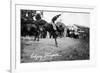 Calgary, Canada - Rodeo; Bucking Horse at the Stampede-Lantern Press-Framed Art Print