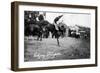 Calgary, Canada - Rodeo; Bucking Horse at the Stampede-Lantern Press-Framed Premium Giclee Print