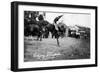 Calgary, Canada - Rodeo; Bucking Horse at the Stampede-Lantern Press-Framed Premium Giclee Print