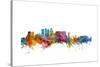 Calgary Canada Skyline-Michael Tompsett-Stretched Canvas