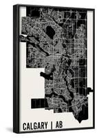 Calgary Map Art Print-null-Framed Art Print