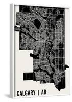 Calgary Map Art Print-null-Framed Art Print