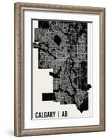 Calgary Map Art Print-null-Framed Art Print