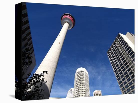 Calgary Tower, Calgary, Alberta, Canada, North America-Hans Peter Merten-Stretched Canvas