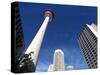 Calgary Tower, Calgary, Alberta, Canada, North America-Hans Peter Merten-Stretched Canvas