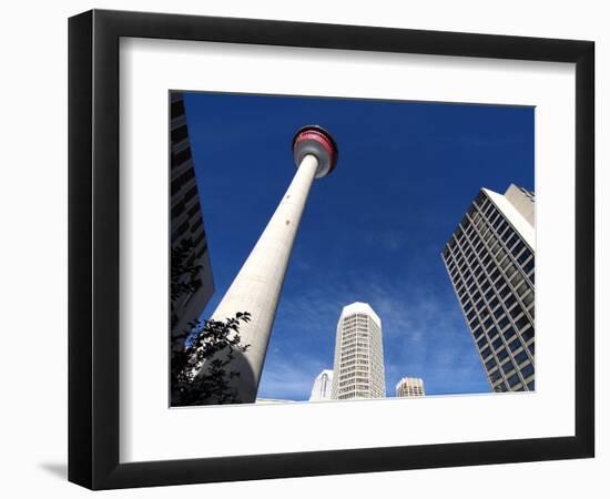 Calgary Tower, Calgary, Alberta, Canada, North America-Hans Peter Merten-Framed Photographic Print