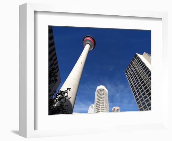 Calgary Tower, Calgary, Alberta, Canada, North America-Hans Peter Merten-Framed Photographic Print