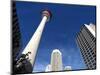 Calgary Tower, Calgary, Alberta, Canada, North America-Hans Peter Merten-Mounted Photographic Print