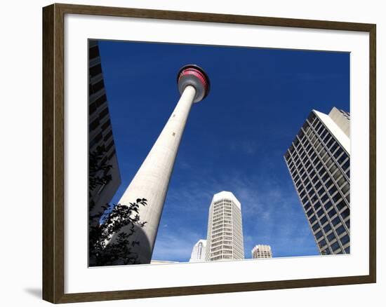 Calgary Tower, Calgary, Alberta, Canada, North America-Hans Peter Merten-Framed Photographic Print