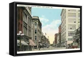 Calhoun Street, Fort Wayne-null-Framed Stretched Canvas