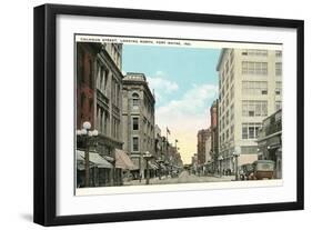 Calhoun Street, Fort Wayne-null-Framed Art Print