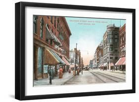 Calhoun Street, Ft. Wayne, Indiana-null-Framed Art Print