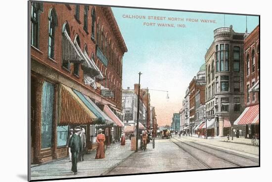 Calhoun Street, Ft. Wayne, Indiana-null-Mounted Art Print