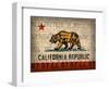 Cali State Flag License Plates-Design Turnpike-Framed Giclee Print