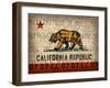 Cali State Flag License Plates-Design Turnpike-Framed Giclee Print