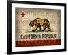 Cali State Flag License Plates-Design Turnpike-Framed Giclee Print