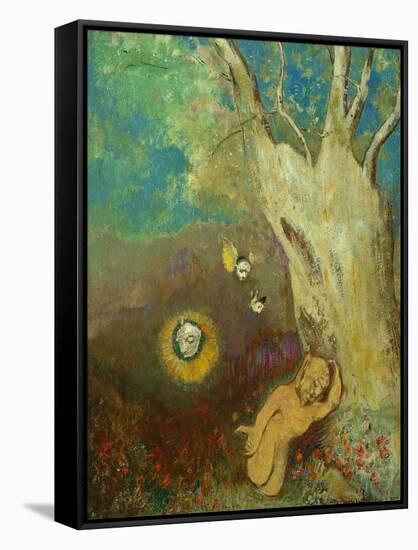 Caliban's Sleep (Shakespeare, the Tempest), 1895-1900-Odilon Redon-Framed Stretched Canvas