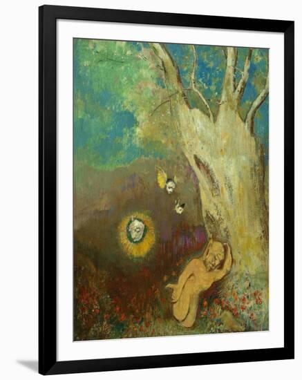 Caliban's Sleep (Shakespeare, the Tempest), 1895-1900-Odilon Redon-Framed Giclee Print