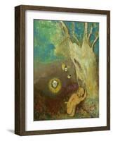 Caliban's Sleep (Shakespeare, the Tempest), 1895-1900-Odilon Redon-Framed Giclee Print