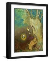 Caliban's Sleep (Shakespeare, the Tempest), 1895-1900-Odilon Redon-Framed Giclee Print