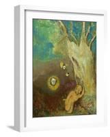 Caliban's Sleep (Shakespeare, the Tempest), 1895-1900-Odilon Redon-Framed Giclee Print