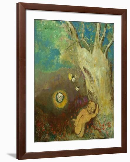 Caliban's Sleep (Shakespeare, the Tempest), 1895-1900-Odilon Redon-Framed Giclee Print