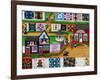 Calico Corner Country Quilt Show-Cheryl Bartley-Framed Giclee Print