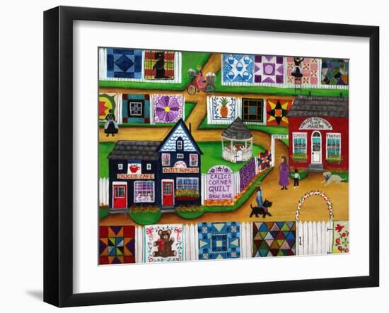 Calico Corner Country Quilt Show-Cheryl Bartley-Framed Giclee Print