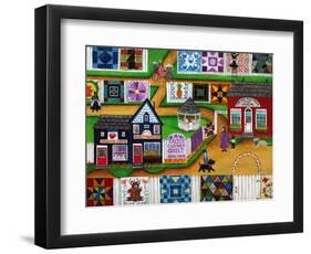 Calico Corner Country Quilt Show-Cheryl Bartley-Framed Giclee Print