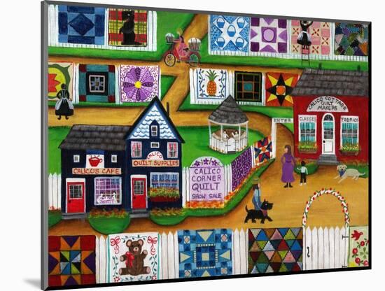 Calico Corner Country Quilt Show-Cheryl Bartley-Mounted Giclee Print