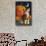 Calico Kitten & Pumpkins-Kestrel Michaud-Framed Stretched Canvas displayed on a wall