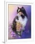 Calico Kitty in the Garden-Jai Johnson-Framed Premium Giclee Print
