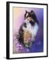 Calico Kitty in the Garden-Jai Johnson-Framed Giclee Print