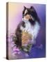 Calico Kitty in the Garden-Jai Johnson-Stretched Canvas