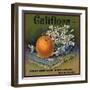 Califlora Brand - Riverside, California - Citrus Crate Label-Lantern Press-Framed Art Print