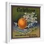 Califlora Brand - Riverside, California - Citrus Crate Label-Lantern Press-Framed Art Print