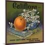 Califlora Brand - Riverside, California - Citrus Crate Label-Lantern Press-Mounted Art Print