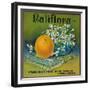 Califlora Orange Label - Riverside, CA-Lantern Press-Framed Premium Giclee Print