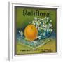 Califlora Orange Label - Riverside, CA-Lantern Press-Framed Premium Giclee Print