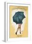 California - A Californian Dish, Frog's Legs; Woman with Good Legs and Umbrella-Lantern Press-Framed Art Print