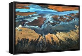California Aerial - the Desert from Above-Tanja Ghirardini-Framed Stretched Canvas