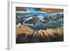 California Aerial - the Desert from Above-Tanja Ghirardini-Framed Photographic Print