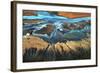 California Aerial - the Desert from Above-Tanja Ghirardini-Framed Photographic Print