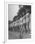 California and Florida Bathing Beauties Participating in a Contest-Peter Stackpole-Framed Photographic Print