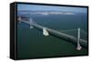 California, Bay Bridge, San Francisco Bay to Yerba Buena Island-David Wall-Framed Stretched Canvas