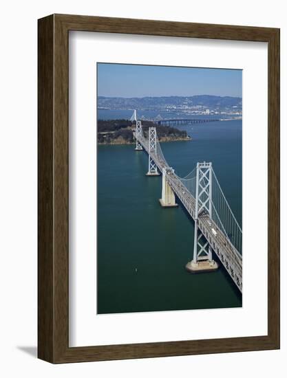 California, Bay Bridge, San Francisco Bay to Yerba Buena Island-David Wall-Framed Photographic Print