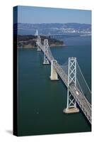 California, Bay Bridge, San Francisco Bay to Yerba Buena Island-David Wall-Stretched Canvas