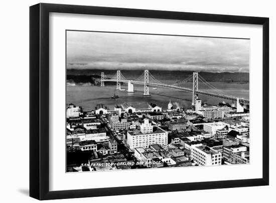 California: Bay Bridge-null-Framed Giclee Print