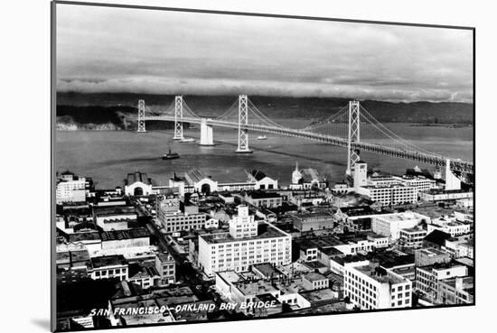 California: Bay Bridge-null-Mounted Giclee Print